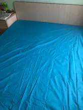 Mattress-Pad-Cover Topper Bed-Sheet Anti-Mites Waterproof Terry Solid Smooth for Breathable