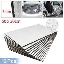 Uxcell 9 шт./12 шт. 50 см* 30 см звукоизолирующий теплоизоляционный коврик автомобильный фургон звукоизоляция изоляция автомобиля изоляция капота