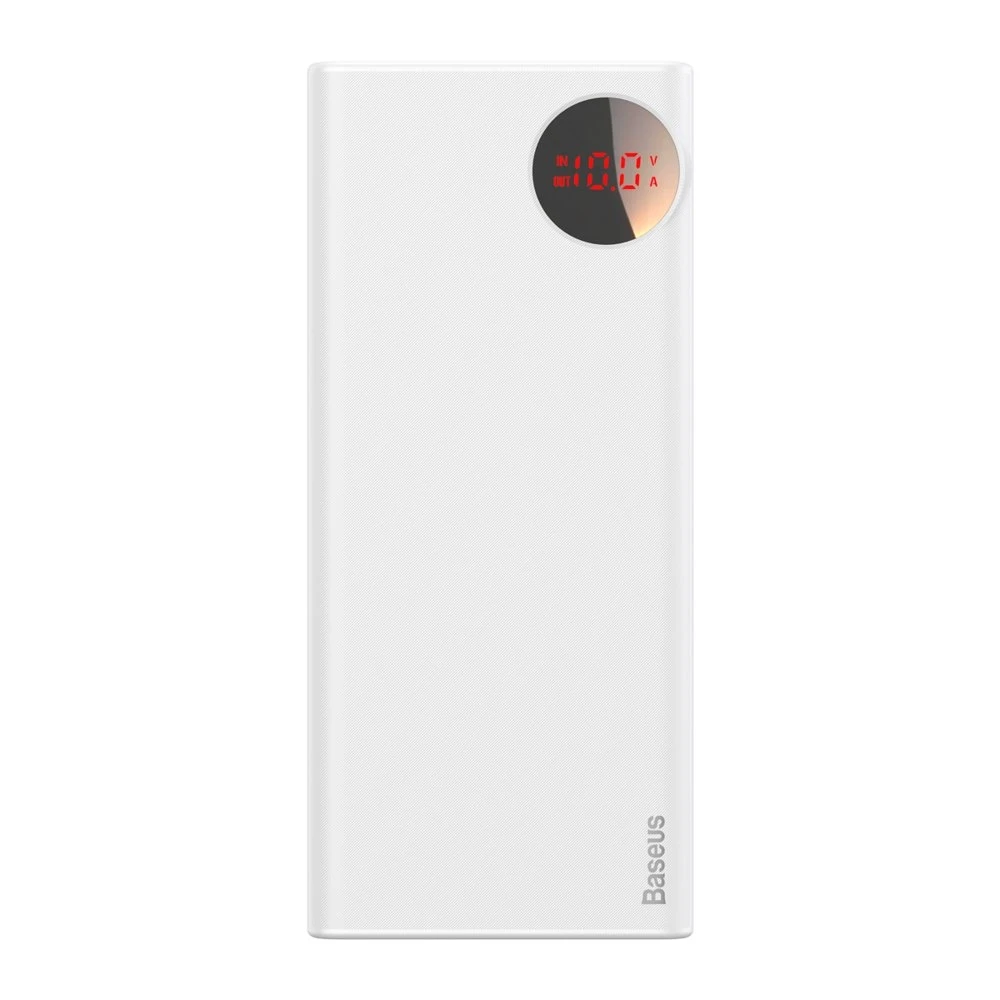 Внешний аккумулятор Baseus Mulight Digital Display Quick charge PD3.0+QC3.0 Power Bank 18W 20000mAh White PPALL MY02|Кабели