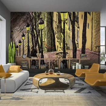 

Wall mural-Lonely walk through Montmartre - 200x154 cm