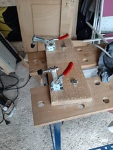 4/8 unids/set rojo abrazadera de GH-201B 100kg herramienta de liberación Rápida Horizontal abrazaderas mano pesado nuevo deber de herramientas de