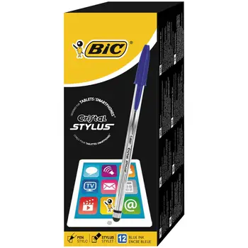 

BIC®Crystal Stylus ball point pen, medium tip 1mm,1 pen