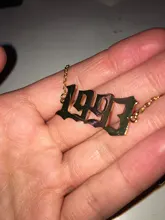 Cxwind Collar personalizado con número de año y fecha especial para mujeres, collar con colgante de año de nacimiento de 1989 a 2000, joyería de regalo