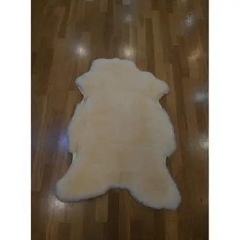 

Natural lamb fur rug 95x70 cm