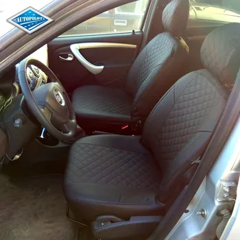 

For Lada Largus 2012-> (7 seats) Set model авточехлов of экокожи Аригон RHOMBUS [Autopilot]