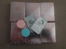 Lentillas de colores circulares, lentillas de Belleza multicolor, lentillas de Color verde para ojos, 1 par