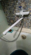 Shower Faucet Spray-Painting Bathroom-Tap Brass Frap White Outlet Body-Surface