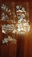 Ojos movibles de plástico para manualidades de niños, tamaño de 5-40mm, con ojos saltones, para Scrapbooking, utilizado para accesorios para muñeca de juguete, bricolaje