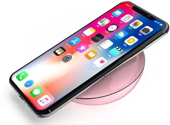 

Battery Charger wireless Qi 10W for iPhone Samsung ect. Pink