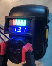 Indicador de nivel de carga de batería de coche, medidor de capacidad de batería de litio de 12V, 24V, 36V, 48V, 60V, 72V, pantalla LED, voltímetro