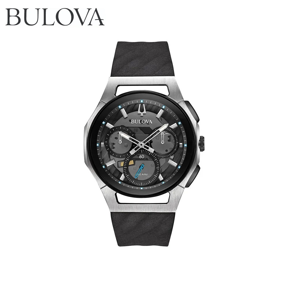 Наручные часы Bulova 98A161 мужские с кварцевым хронографом на пластиковом