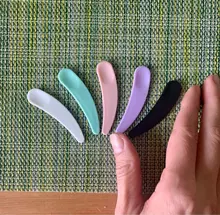 Mini espátula cosmética desechable, máscara de maquillaje curvada, cuchara de Crema para Ojos, palo de maquillaje, Kits de herramientas de belleza facial, 10 Uds.