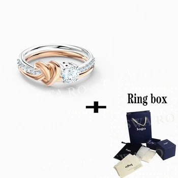 

2020 New Fashion LIFELONG HEART Rose Gold Ladies Ring For Girlfriend Birthday Engagement Engagement Romantic Best Ever Gift