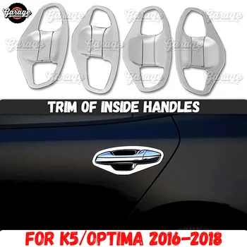 

Trim of inside handles case for KIA K5/Optima 2016-2018 ABS plastic molding 1 set / 8 pcs decoration car interior
