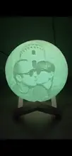 Moon-Lamp Night-Light Gift Custom Girlfriend Photo/text Rechargeable Dropship Kids Personalized