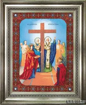 

B-1084 set for embroidery with beads charivna mite 'icon construction Cross Lord '27,5*36,5 cm