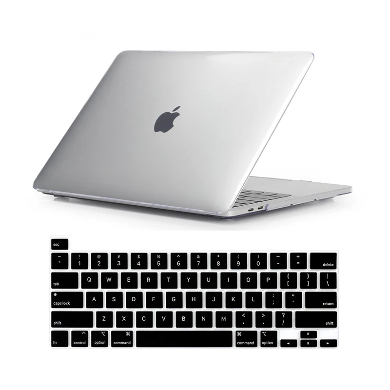 Для нового MacBook Pro 16 чехол выпуска A2142 сумка для ноутбука чехол для Mac Book Pro 1" с сенсорной панелью ID+ чехол для клавиатуры US - Цвет: Crystal Clear