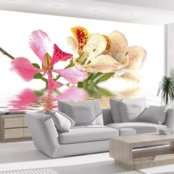 

Wall mural-tropical flowers-the tree's orchids (bauhinia) - 350x270 cm