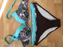 Conjunto de Bikini con Push-Up para mujer, Bañador con estampado Sexy, ropa de baño femenina, traje de baño brasileño, ropa de playa 2021