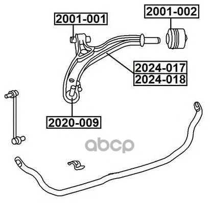 Опора Шаровая Dodge Caravan '01- ASVA арт. 2020009