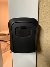 Caja de bloqueo de llave MOOL, caja de seguridad de llave de aleación de aluminio montada en pared, a prueba de agua, caja de bloqueo de llave de combinación de 4 dígitos para interior Outdoo