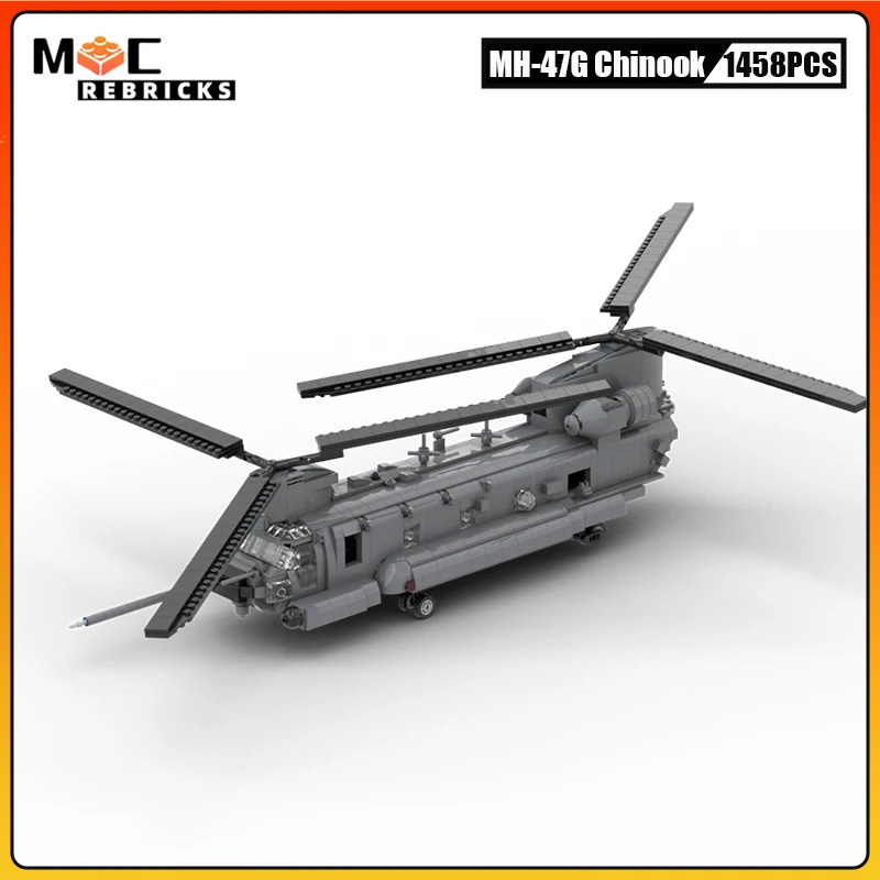 MOC Building Block Us Special Forces Special Combat Helicopter 