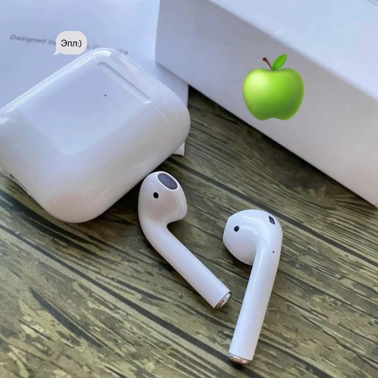 Air 2 Pods Wireless Headphones гравировки оригинальная анимация гарнитура для iphone xiaomi samsung из