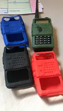BAOFENG-funda de goma de silicona para Radio de dos vías, UV-5R F8 + UV 5R UV-5RE Walkie Talkie uv5r, DM-5R