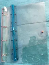 Archivador de plástico transparente, carpeta de anillos para hojas sueltas formatos A4, A5, A6 y A7, para agenda y cuaderno, suministros escolares y de oficina, 1 unidad