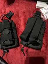 Bolsa táctica Molle para munición M4 M14 AK Airsoft, estuche de bolsillo abierto para Rifle, estuche para pistola Mag, accesorios de caza