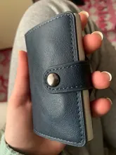Tarjeteros antimagnéticos Rfid para hombre y mujer, carteras inteligentes de piel sintética, monedero Vintage corto, Mini bolsa para dinero