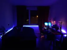 Tira de Luces Led RGB 5050 DC 12V IP20, lazo cinta Flexible diodo Bluetooth WIFI IR mando a distancia adaptador