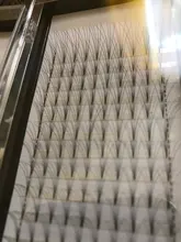 Extensiones de pestañas prefabricadas, volumen ancho, 3D/4D/5D/6D/8D/9D/10d, tallo corto ruso, volumen profesional, visón falso