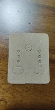50 Uds 3,8x4,8 cm pendiente pantalla Tarjeta de pendiente arete titular en blanco etiquetas de papel Kraft para DIY pendientes de gota largos tarjeta para presentación de joyas