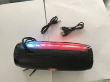 Altavoz portátil con Bluetooth, barra de sonido inalámbrica de alta BoomBox para exteriores con bajos, HIFI, TF, Radio FM, LED, caixa de som