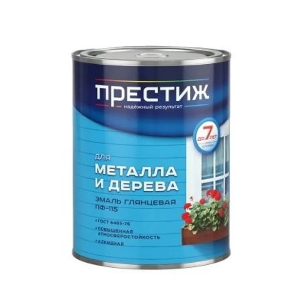 Эмаль ПРЕСТИЖ ПФ-115 глянцевая ГОСТ 0 9кг |