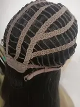 Peluca de cabello sintético Afro Americano para mujer, pelo largo ondulado con ombré negro y marrón, fiesta de Cosplay, uso diario, resistente al calor