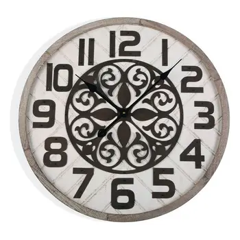 

Wall Clock MDF Wood/Metal (4,5 x 60 x 60 cm)
