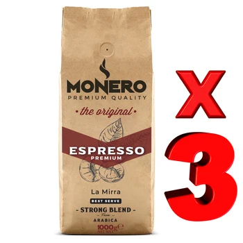 

Espresso Coffee Bean 1000 Gr x 3 Adet Monero La Mirra Premium Coffee