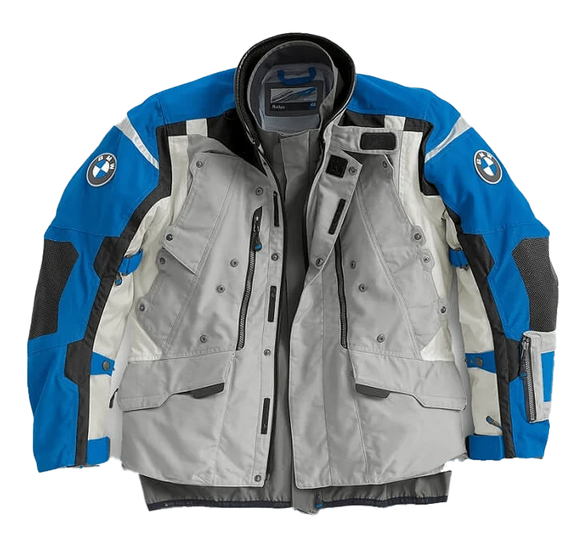 Мужская серая/синяя куртка для езды на мотоцикле BMW Motorrad | одежда