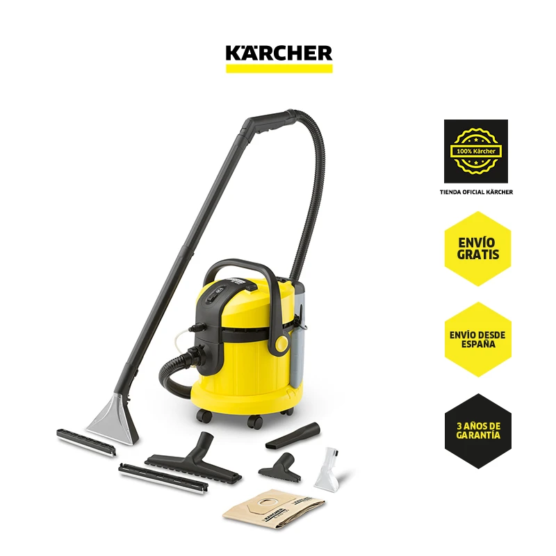 Karcher SE 4002 Lava Aspiradora. Ideal la Limpieza de Alfombras, Moquetas, Tapicerías y Vehículos, Incluye Boquilla para Acolchados (1.081 140.0)|Aspiradoras| - AliExpress