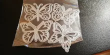 Troqueles en forma de mariposa para manualidades, troquelado de papel, ideal para álbumes de recortes y tarjetas decorativas, 4 piezas