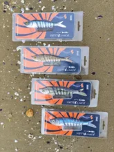 Kingdom-Señuelos de Pesca con articulaciones múltiples, cebos duros de hundimiento, 90mm, 120mm y 140mm, wobblers realistas, Lucio