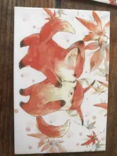 Tarjeta lomo de papel de animal feliz, 52mm x 80mm, 1 paquete = 28 piezas