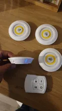 Luces LED para debajo de los armarios, regulables, con mando a distancia, para armarios de baño, con baterías, nuevos