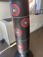 Bolsa de boxeo inflable para entrenamiento, saco de arena con Base de agua para aliviar la presión, equipo de construcción corporal para Fitness