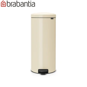 

Бак мусорный Brabantia "NewIcon" с педалью, миндальный, 30л. 114281
