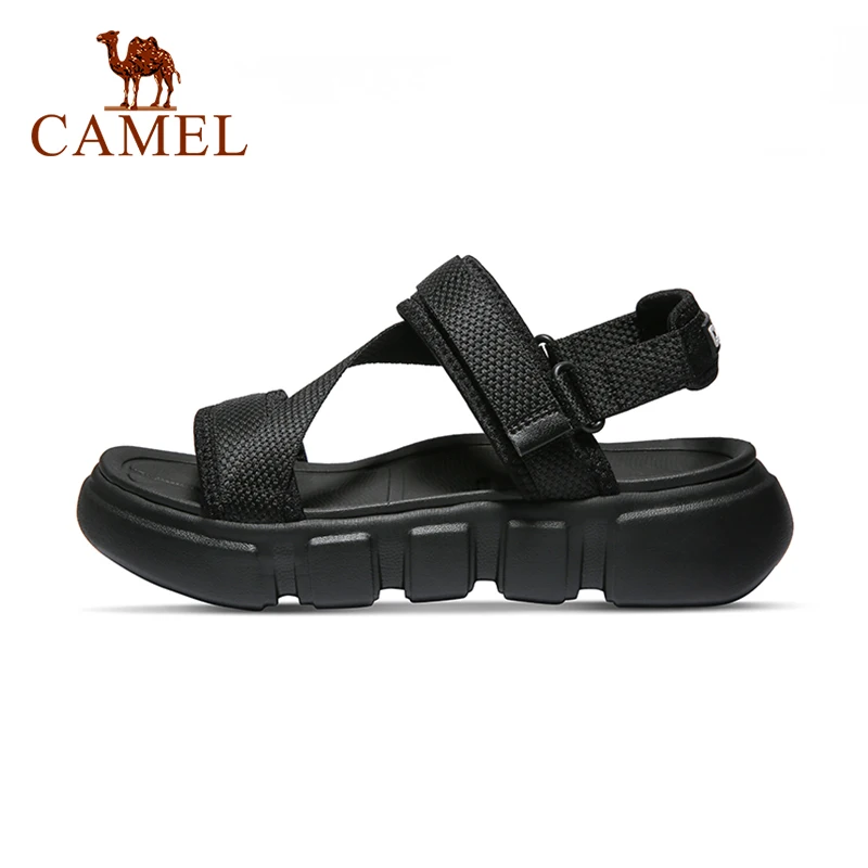 Сандалии CAMEL для мужчин и женщин модные летние уличные сандалии черные пляжные на