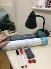 Pizarra magnética de tamaño A3, calendario mensual, pizarra blanca de borrado en seco para cocina, refrigerador casero, cepillo semanal