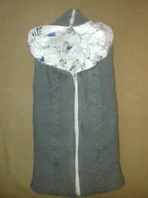 Saco de dormir para bebé, saco de dormir para cochecito de bebé, sólido, grueso, cálido, envolvente para recién nacido, manta de punto de 75x35cm